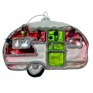 Trailer Christmas Holiday Ornament NWT 4” Wide